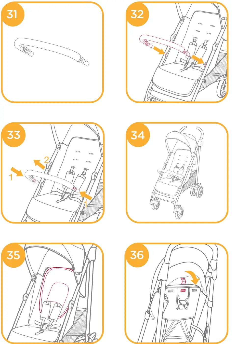 Joie Brisk Stroller - Figure 31-36
