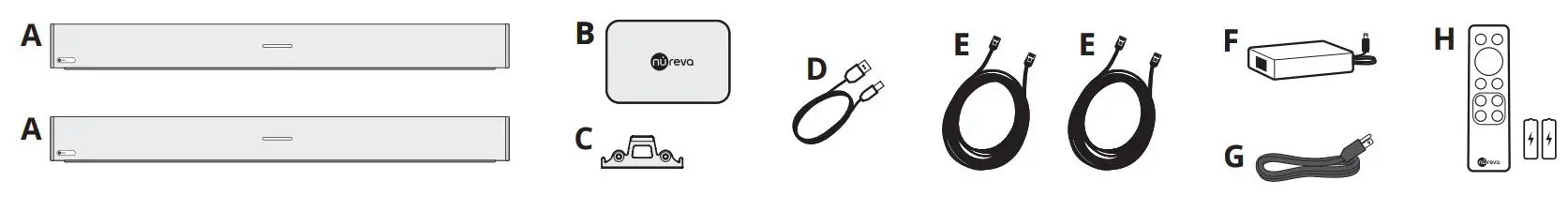 nureva HDL410 Pro Audio Performance for Large Spaces User Guide - Package Contents