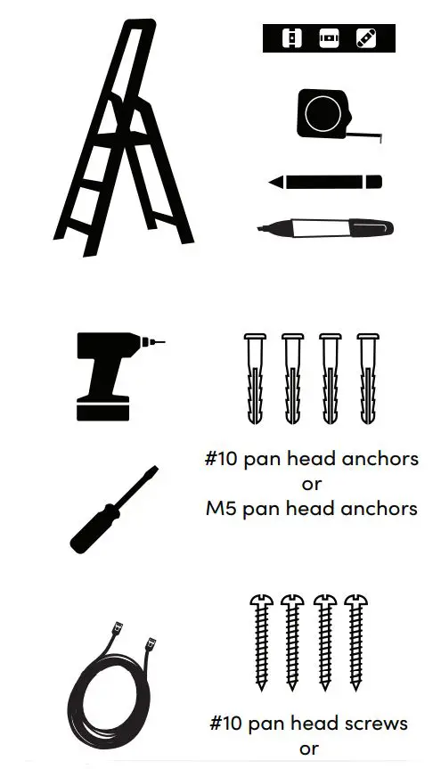 nureva HDL410 Pro Audio Performance for Large Spaces User Guide - You will need