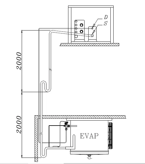 Diamond-HN202T-4T -15-25-°c-13.2-m³-Split-Refrigeration-Unit-4
