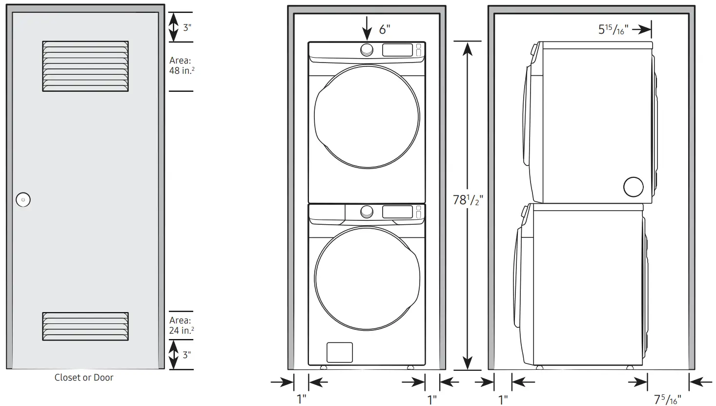 SAMSUNG DVE50A8600E Smart Dial Electric Dryer with Super Speed Dry - Stacked Pair