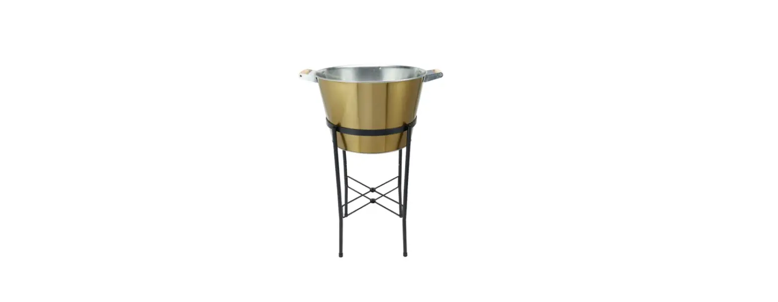 Kmart 43192052 Gold Look Drinks Tub On Stand Instruction Manual