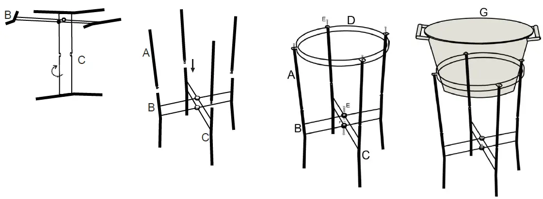 Kmart-43192052-Gold-Look-Drinks-Tub-on-Stand-fig-2