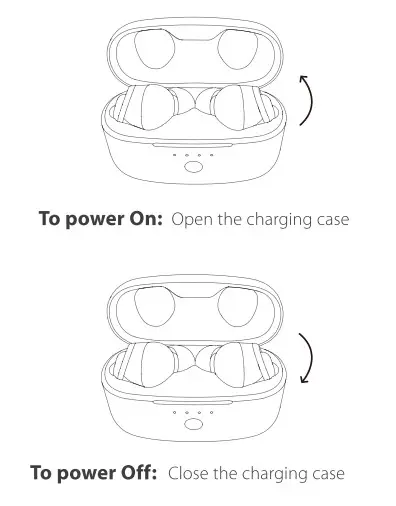 Tribit BTH93 True Wireless Earbuds - On- Off