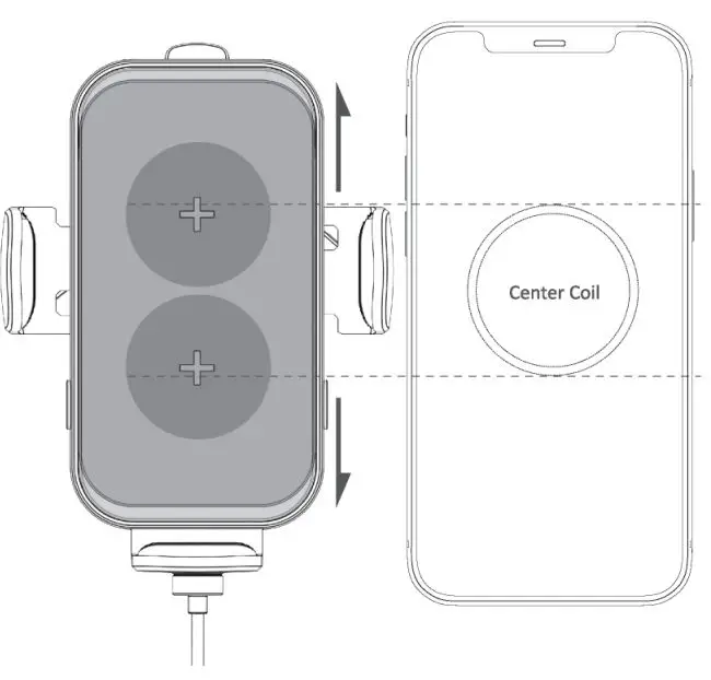 ZeeHoo PowerDrive CDC-20 Double Charging Colis Wireless Car Charger User Manual - For optimal charging performance