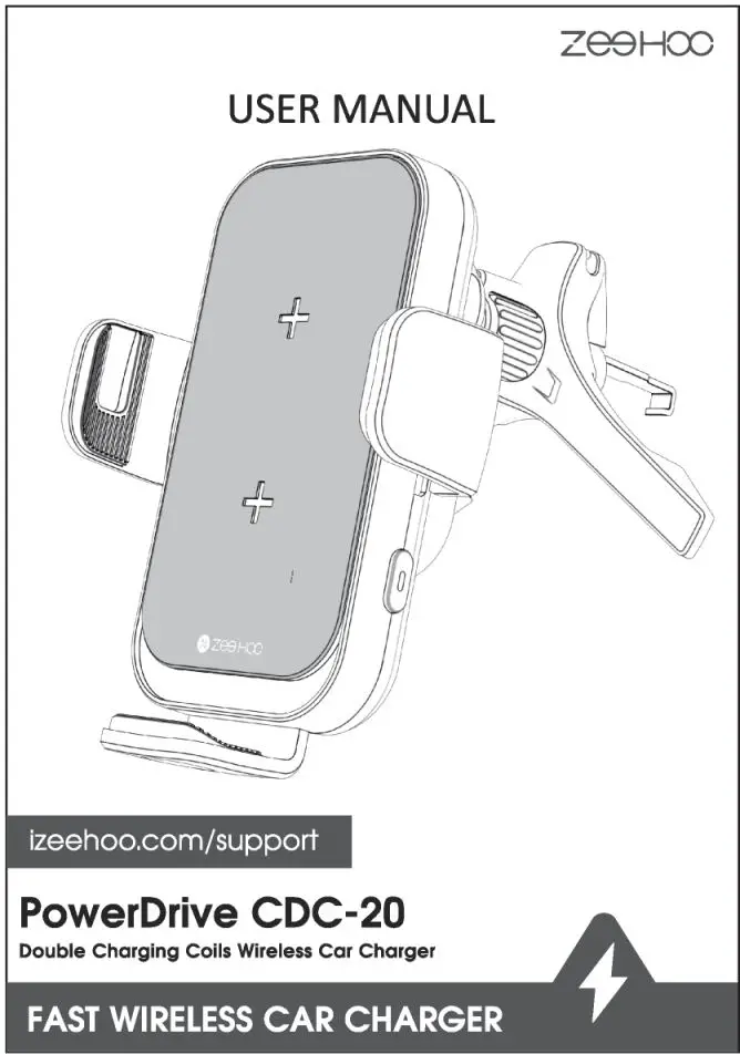ZeeHoo PowerDrive CDC-20 Double Charging Colis Wireless Car Charger User Manual
