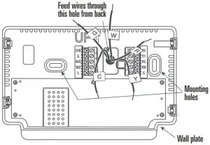 FIG 6 Mount the new thermostat