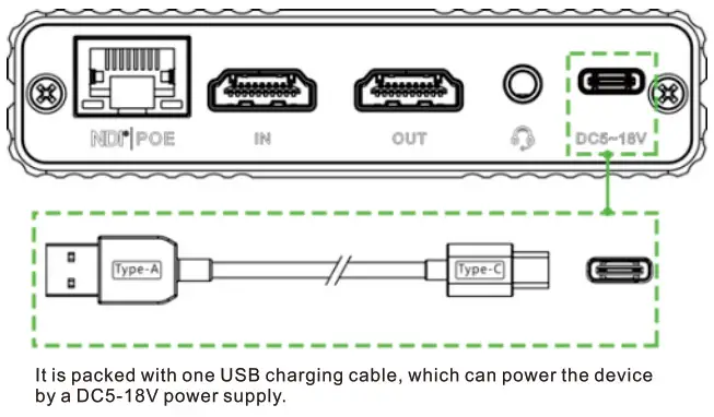 KILOVIEW N40 HDMI-NDI Converter -power