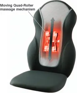 Homedics QRM-400H Quad-Roller Massaging Cushion with Heat 1