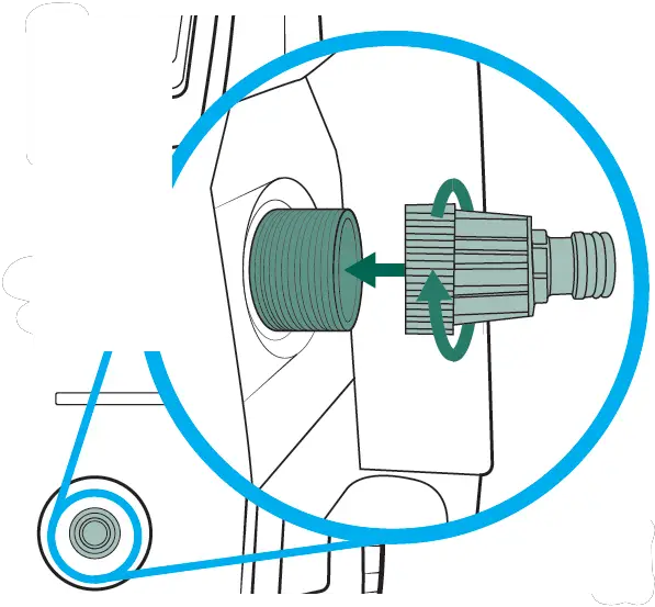 Attach Water Inlet Coupling