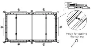 FIG 12 Assemble the Screen