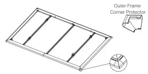 FIG 15 Assemble the Outer Frames and Corner Protectors