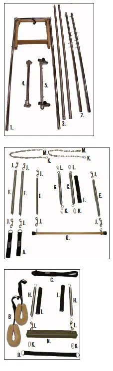 PEAK PILATES Cadillac Convertible Reformer Combo- TOOLS