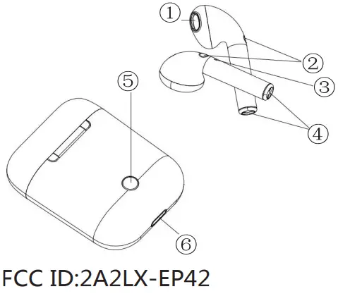Tustin EP42 True Wireless Stereo Earbuds - overview