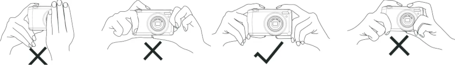 How to correctly hold your camera while taking pictures