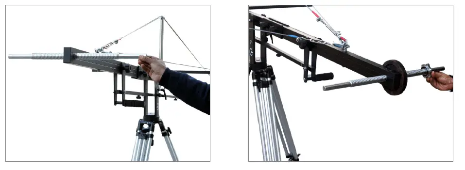 PROAIM P-A21-JS Alphabet 21ft Jib Crane with 100mm Bowl Tripod Stand fig 17