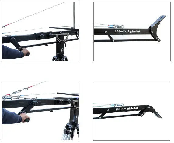 PROAIM P-A21-JS Alphabet 21ft Jib Crane with 100mm Bowl Tripod Stand fig 19