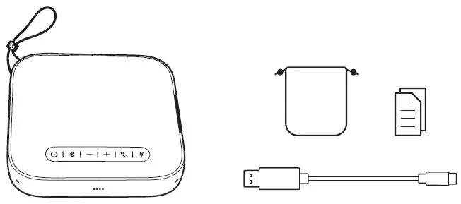 InfinityLAB Clear Call Portable USB and Bluetooth Speakerphone 1