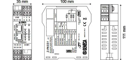 SENECA-Z-PASS1-IO-Serial-Device-Server-1
