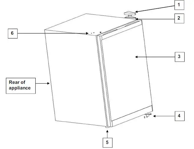ICEKING RK113WE F Rated 48cm Undercounter Ice Box Fridge FIG1