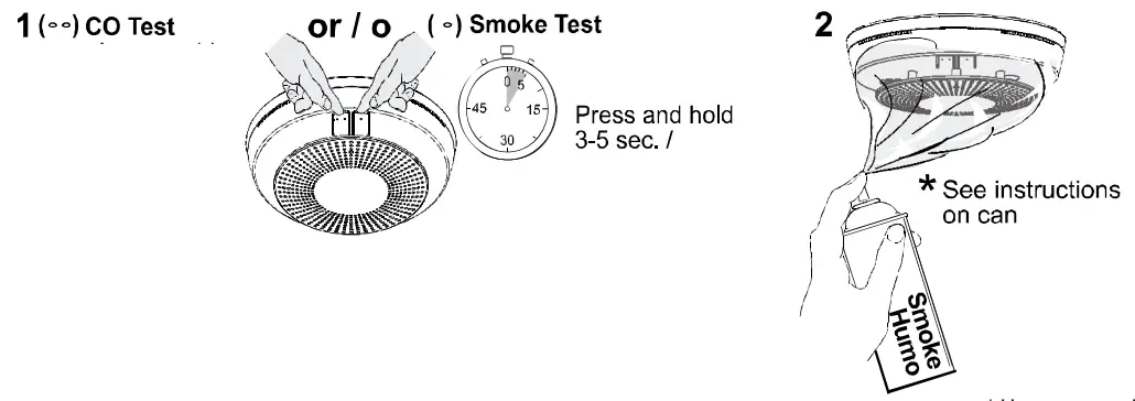 resideo 5800CMBOV Combination Smoke Carbon Monoxide (CO) Detector Installation Guide - FUNCTIONAL TESTING