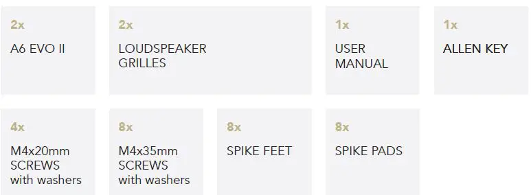 GOLD NOTE A6 EVO II Floorstanding loudspeaker fig 1