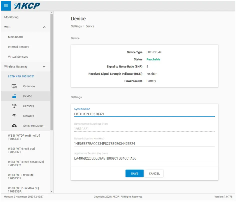 AKCP WT AQS Wireless Tunnel Air Quality Sensor - easier identification
