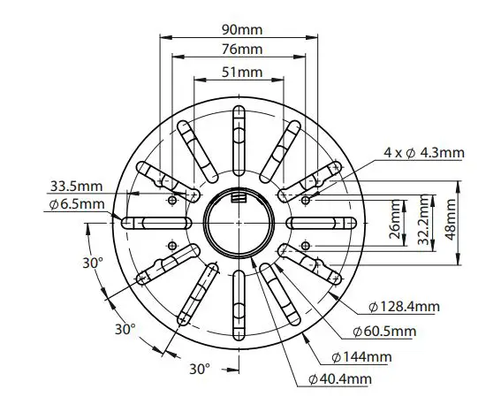 B-TECH-BT5962-CCTV-and-Flat-Ceiling-Mount-fig17