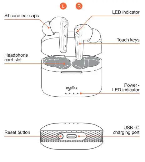 PXN X2 TWS Gaming Headset 1