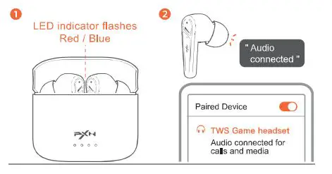 PXN X2 TWS Gaming Headset 5
