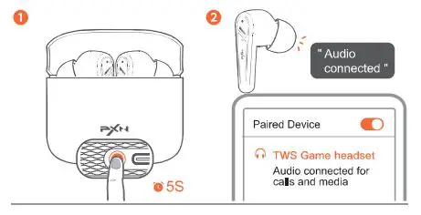 PXN X2 TWS Gaming Headset 6