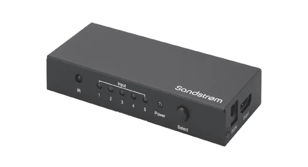 Sandstrom Shdsw18 Hdmi 5-way Switcher Instruction Manual Sandstrom Shdsw18 Hdmi 5-way Switcher Instruction Manual