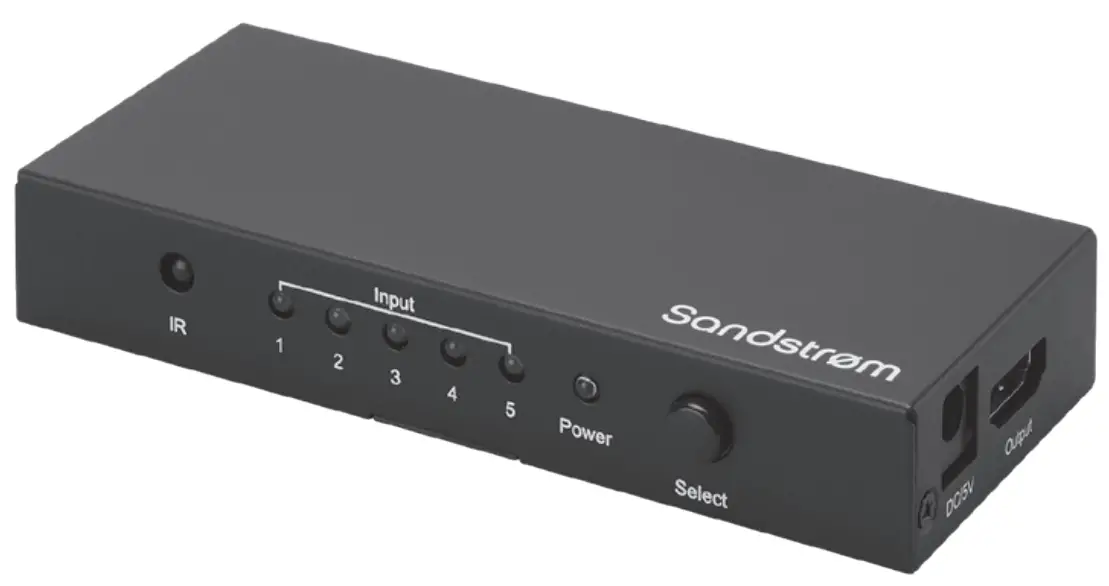 Sandstrom SHDSW18 HDMI 5 Way Switcher - icon