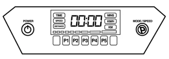 COSTWAY SP37518US Vibration Plate Exercise Machine - control