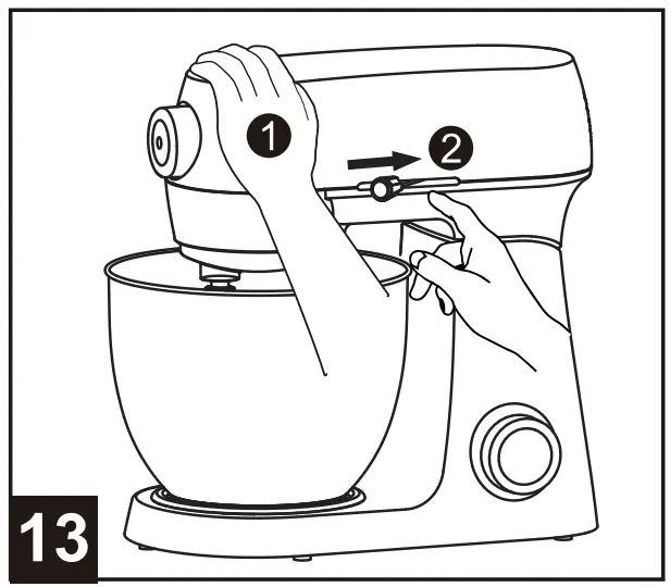 Midea MJ-KM1001W 1 Stand Mixer - fig 13