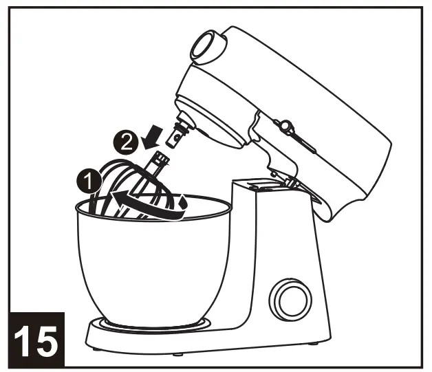 Midea MJ-KM1001W 1 Stand Mixer - fig 15