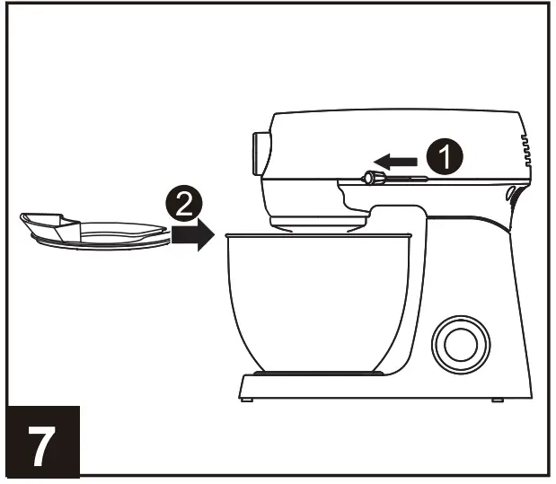 Midea MJ-KM1001W 1 Stand Mixer - fig 7