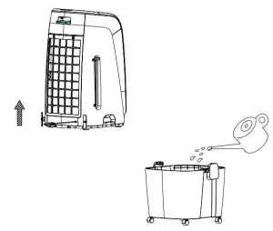 FIG 9 Removing & filling the water tank