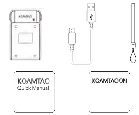 KOAMTAC KDC480 Series KDC480L Barcode Scanner User Guide - What’s in the Box