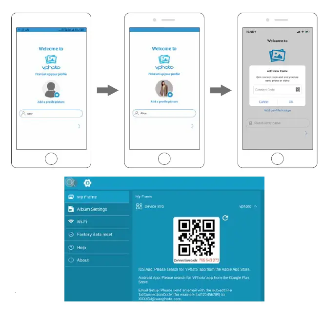 Shenzhen Yahe Trading PF-01 10.1-Inch Wi-Fi Digital Photo Frame FIG 5