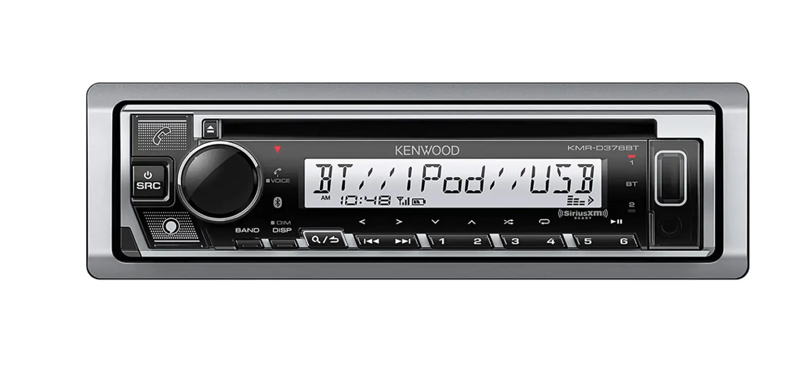 Kenwood Kmr-d378bt Marine/motorsports Cd Am/fm Radio, Bluetooth-complete Features/user Guide Kenwood Kmr-d378bt Marine/motorsports Cd Am/fm Radio, Bluetooth-complete Features/user Guide
