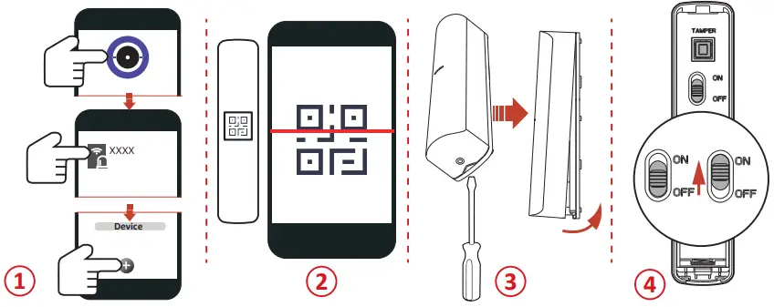 HIKVISION DS PDMC EG2 WB Wireless Magnet Detector - 1