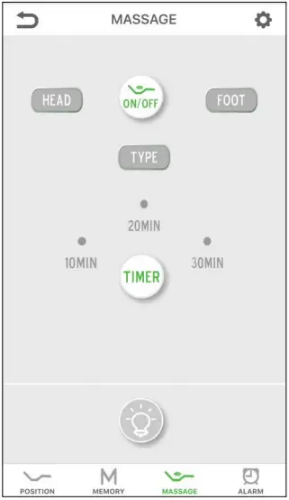 Maxxprime WN7028 Adjustable Bed Base APP Functions 2