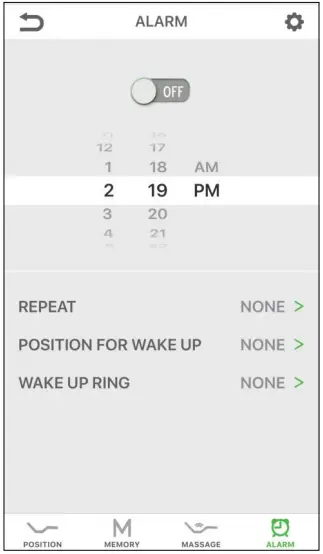 Maxxprime WN7028 Adjustable Bed Base APP Functions 4