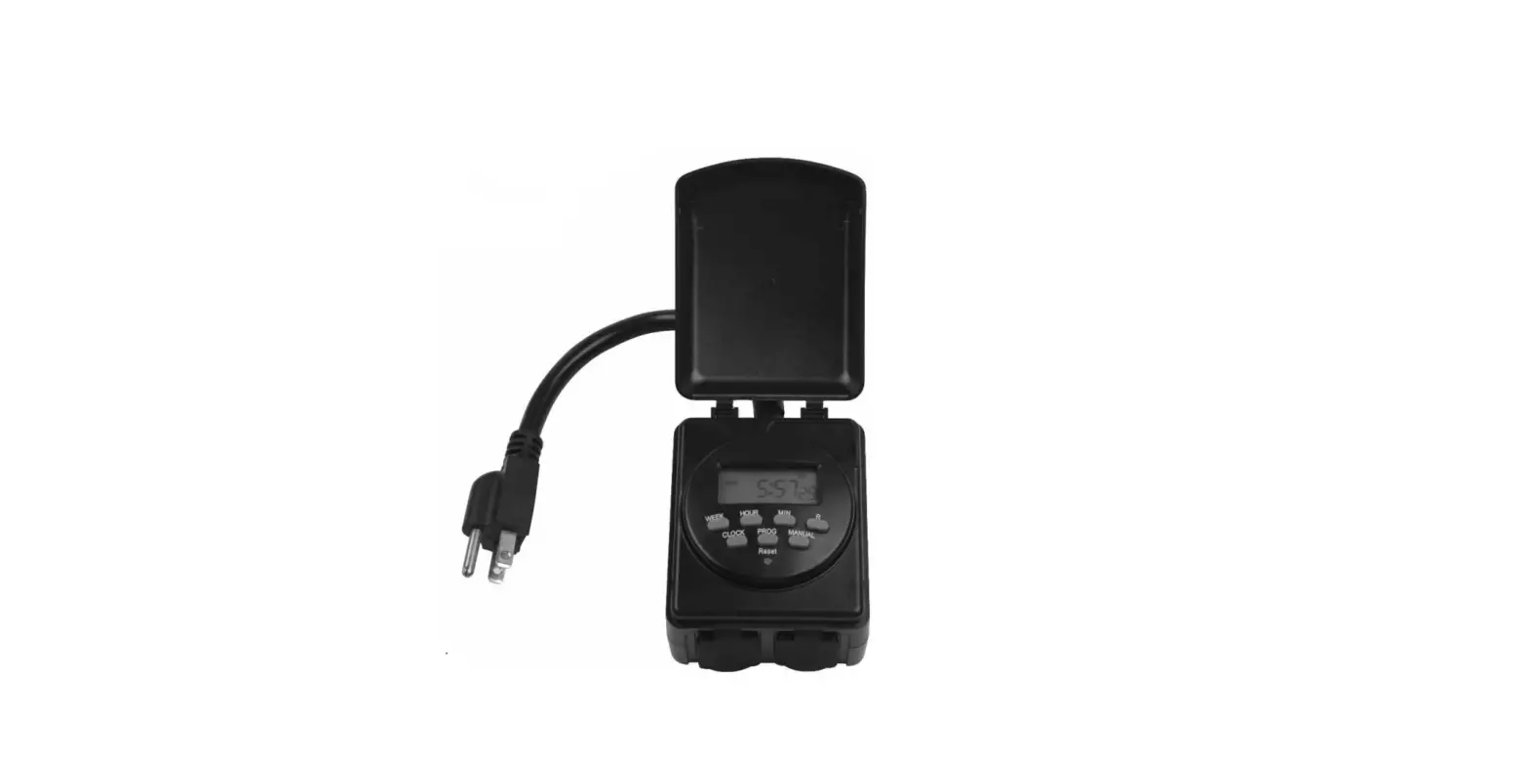 Bn-link U58s 7 Day Outdoor Digital Dual Outlet Outdoor Timer Instruction Manual