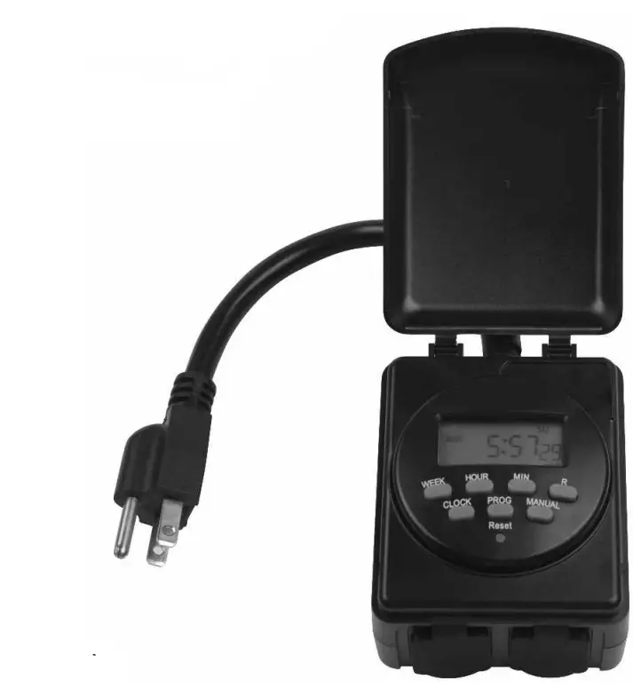 BN-LINK U58S 7 Day Outdoor Digital Dual Outlet Outdoor Timer PRODUCT