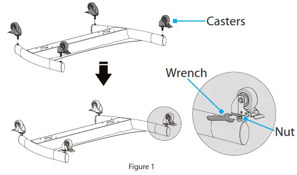 StarTech STNDMTV100 Mobile TV Cart and Stand - Installation 1