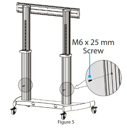 StarTech STNDMTV100 Mobile TV Cart and Stand - Installation 5