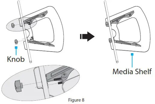 StarTech STNDMTV100 Mobile TV Cart and Stand - Installation 8