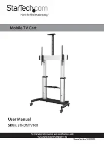 StarTech STNDMTV100 Mobile TV Cart and Stand - Package Contents 32